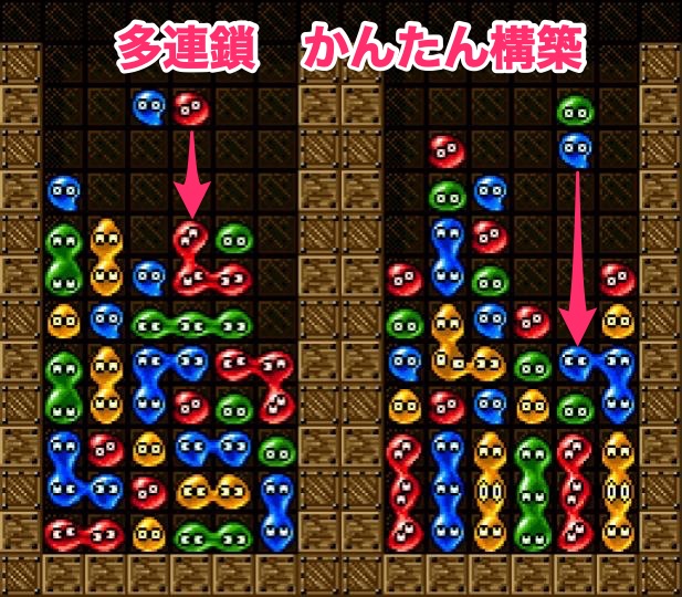 ぷよぷよ】多連鎖組みの基本・GTRをマスターせよ【作り方解説
